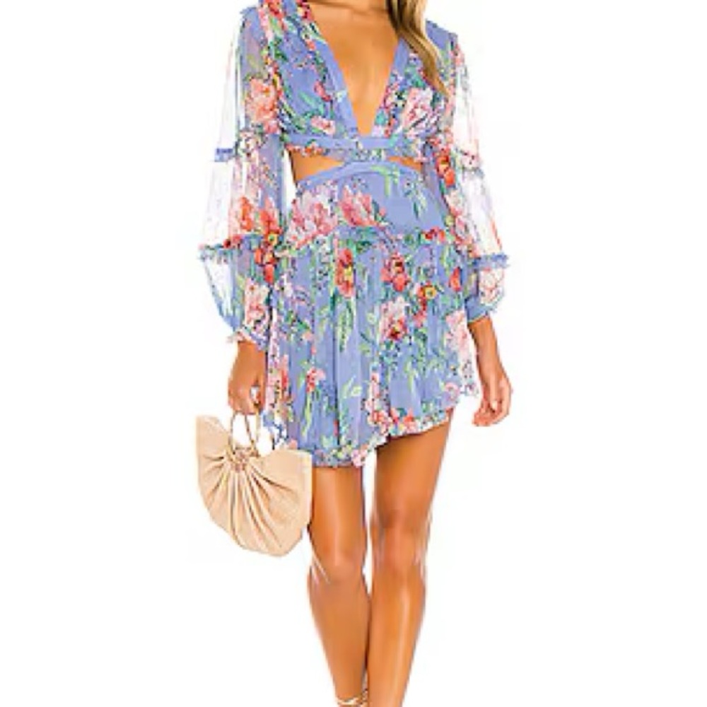 RARE Zimmermann Silk Bellitude Floating Cut Out Dress